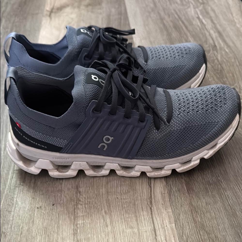 On Running Blue and White Athletic Shoes US W8.5